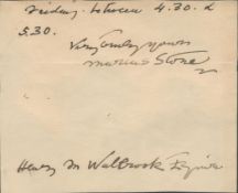 Marcus Stone clipped signature piece. Charles Dickens illustrator.