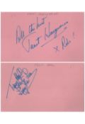 Janet Hargreaves signed album page. Terry Hall on reverse.
