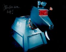 John Leeson signed K9 10x8inch colour photo. Good condition Est.