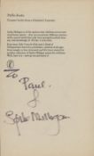 Spike Milligan, KBE signed book page Dedicated (It could be clipped) Approx. 8x5 Inch. Good