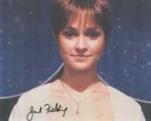 Janet Fielding signed 10x8inch colour photo. Good condition Est.