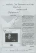 Sophie Koch signed leaflet. Opera in German language. Good condition Est.