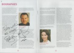 Sir Bryn Terfel, CBE signed '21st Anniversary Symphony Hall Tuesday 12 and Wednesday 13 June