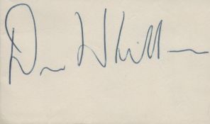 Don Whillans Autograph Approx. 4x2.5 Inch. Was an English rock climber and mountaineer. Good