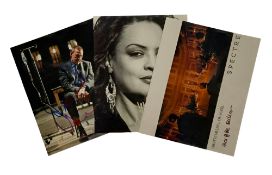 James Bond 3 signed photos by Jesper Christensen, Brigitte Millar and Jane Spencer 10x8 inch