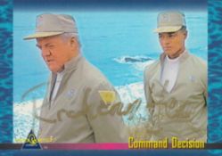 Richard Herd signed trading card for Sea Quest Herd was known for playing Admiral Noyce during