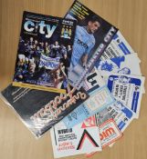 Football collection of 10 game programmes from 1970s, 1980s, 2002 and 1993. Good condition Est.