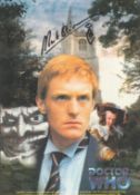 Mark Strickson signed Dr Who 12x8inch colour photo. Good condition Est.
