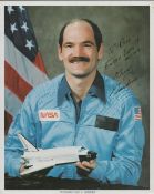 Guy S. Gardner signed NASA 10X8 inch colour photo. Dedicated. Good condition Est.