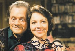 Tessa Peake-Jones actress in Only Fools and Horses signed 6x4inch colour photo. Dedicated.