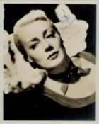 June Havoc signed 10x8 inch vintage black and white photo dedicated with original Hollywood
