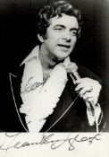 Frankie Vaughan signed 7x5 inch black and white photo.