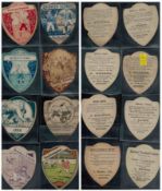 Football vintage club shield cards collection includes 8 , such as Earlestown, Southampton, Darwen