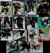 Ice Hockey Trading cards 15 signed signatures such as Joe Kocur, Stewart Malgunas, Paul MacLean plus