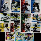 Ice Hockey Trading cards 15 signed signatures such as Mattias Ohlund, Alyn McCauley, Norm Marcle