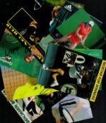 Tennis 10 promo signed 6x4 inch Approx colour photos Karsten Braasch, Alexander Mronz, Céline