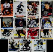 Ice Hockey Trading cards 15 signed signatures such as Dean McAmmond, Frantisek Kucera, Marko