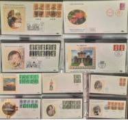 Benham FDC collection all gilded with 22 Carat Gold approx 60+ covers. Subjects include New