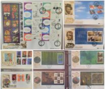 Benham FDC collection all gilded with 22 Carat Gold approx 30+ covers. Subjects include Cartoons,