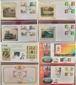 Benham FDC collection all gilded with 22 Carat Gold approx 50+ covers. Subjects include Castle