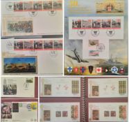 Benham FDC collection all gilded with 22 Carat Gold approx 50+ covers. Subjects include The National