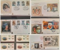 Benham FDC collection all gilded with 22 Carat Gold approx 30+ covers. Subjects include Her