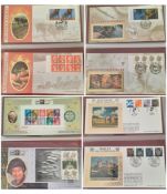 Benham FDC collection all gilded with 22 Carat Gold approx 60+ covers. Subjects include Millenium