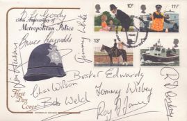The Great Train Robbery. A 150th Anniversary of the Metropolitan Police FDC, signed by 10 of the