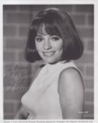Jacqueline Bisset, a signed and dedicated 10x8 inch press photo, with details of her role as the