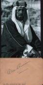 Alec Guinness signed 6x4 album page and 8x6 inch black and white photo. Good condition. All
