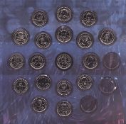 Sainsburys Guiness World Records Makers of the Millenium Medal collection in display sleeve includes