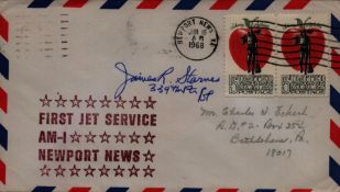 James R Starnes signed FDC. Good condition. All autographs come with a Certificate of
