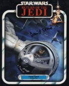 Star Wars Return of the Jedi colour 8x10 photo signed by actor David Stone who was a B-Wing pilot.