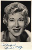Barbara Kelly signed 6x4 inch vintage black and white photo. Good condition. All autographs come