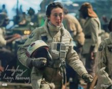 Star Wars Rise of Skywalker Y Wing Pilot Lucy Feng signed 8x10 colour photo. Good condition. All