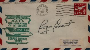 Roger Conaut signed FDC. Good condition. All autographs come with a Certificate of Authenticity.