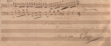 Georges Pfeiffer AMQ. French composer. Good condition. All autographs come with a Certificate of