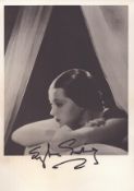 Sylvia Sidney (1910-1999), a signed 6x4 inch photo. An American stage, screen, and film actress