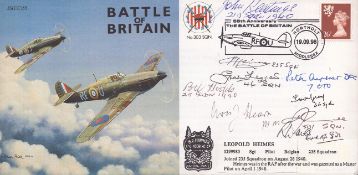 JS(CC)55 Battle of Britain Signed by 8 Battle of Britain Pilots, Crew WAAF. 19 09 98 Northolt 58th