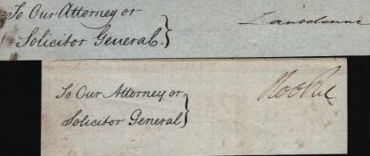 Sir Robert Peel and Lord Lansdowne clipped signatures. Good condition. All autographs come with a