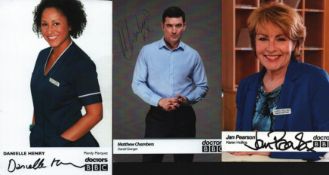 Doctors signed collection. 3 6x4inch colour photos. Jan Pearson, Danielle Henry and Matthew