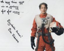 Star Wars 8x10 colour photo signed by Liz Ansari who has added her character name 'Elna Zibsara'