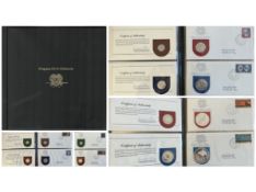8 Papua New Guinea Coin Covers Housed in black Logoed Folder. Good condition Est.
