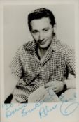Robert Earl signed 6x4inch black and white photo. Dedicated. Good condition Est.