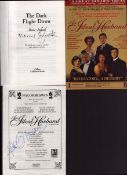 tv film collection of 2 items. Marcus Sedgewick Signed inside his short book Titled The Dark