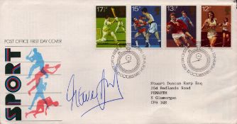Steve Ovett signed sport FDC stamped and post marked 10th October 1980. Good condition Est.