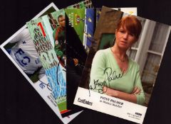 Sport and TV collection 4 signed 6x4 promo photos includes Patsy Palmer, Martin Jol, Dida and Alex