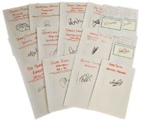 Sport 15 signed Autograph Cards 5x3 inch Approx signatures such as Danny Pugh, Jonathan Obika, James