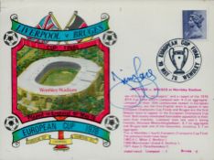 Jimmy Case signed Liverpool v Bruges European Cup Final 1978 FDC PM European Cup Final 10 May78