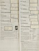 Football Collection 15 signature piece affixed to Wikipedia sheet. Signatures such as Kevin